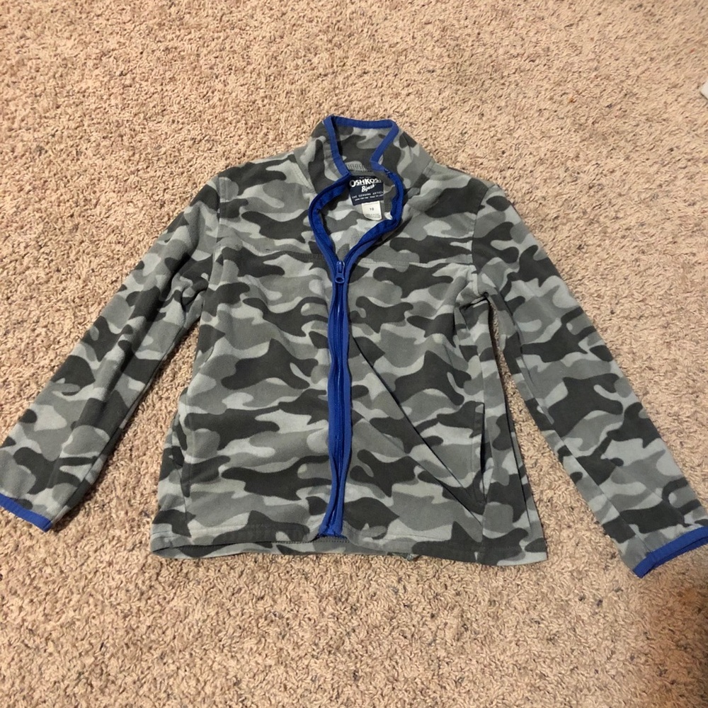 Oshkosh B'gosh Camouflage Fleece Zip up Sweatshirt